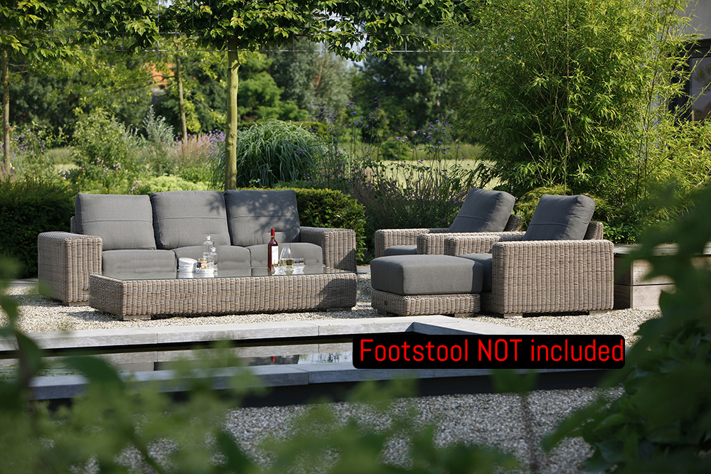 4 Seasons Outdoor Kingston Lounge Set in Pure Weave