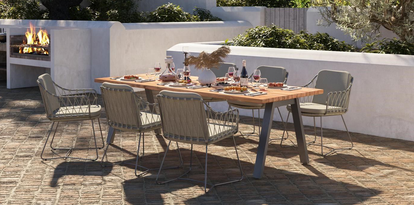 4 Seasons Outdoor Teak Dining Set | Garden Furniture Online