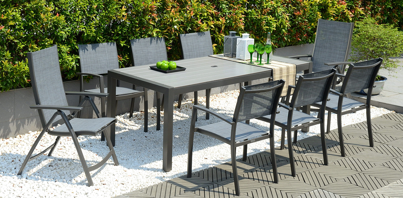 Lifestyle Garden Solana Aluminium Dining Set | Garden Furniture Online