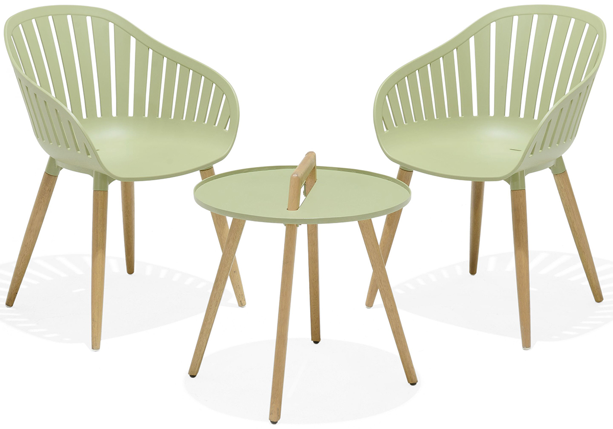 LifestyleGarden Nassau 50cm Round Coffee Set – Green