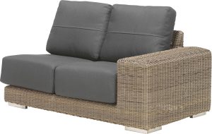 4 Seasons Outdoor Kingston Teak Corner Set in Pure Weave | Garden Furniture Online