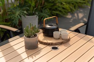 LifestyleGarden Panama 4 Seat Reclining Dining Set   Weathernet | Garden Furniture Online