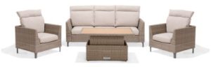 LifestyleGarden Bermuda Hi Lo Lounge Set in Natural | Garden Furniture Online