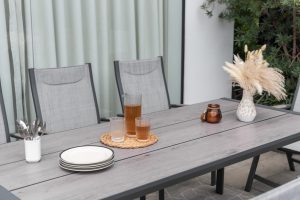LifestyleGarden Urbanite Panama Dark 8 Seat Mixed Dining Set | Garden Furniture Online