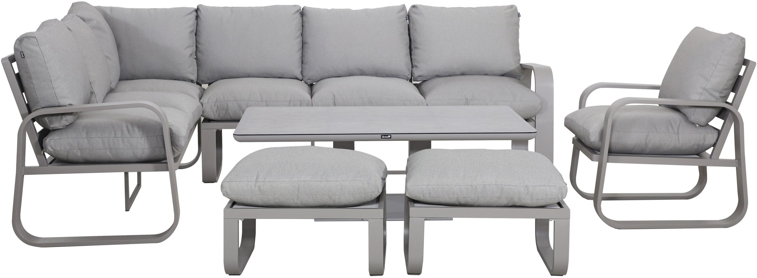Hartman Halo Height Adjustable Rectangular Corner Dining Set