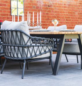 4 Seasons Outdoor Calpi 6 Seat Low Dining Set | Garden Furniture Online