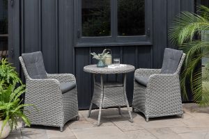 LifestyleGarden Martinique Grey Bistro Set | Garden Furniture Online