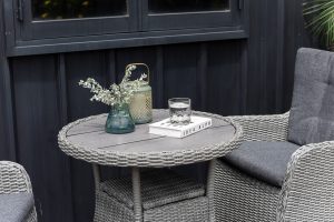 LifestyleGarden Martinique Grey Bistro Set | Garden Furniture Online