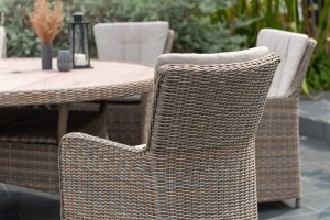LifestyleGarden Martinique Natural 4 Seat Dining Set | Garden Furniture Online