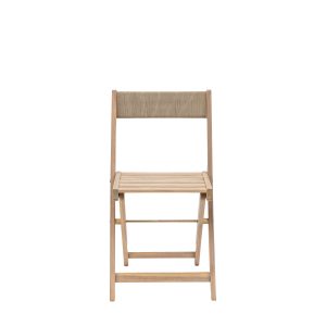 Gallery Outdoor Lindos Folding Chair Natural 2pk | Garden Furniture Online