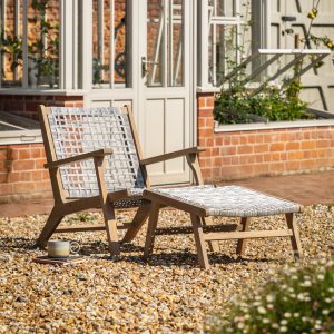 Gallery Outdoor Vatalos Lounge Chair with Footstool | Garden Furniture Online