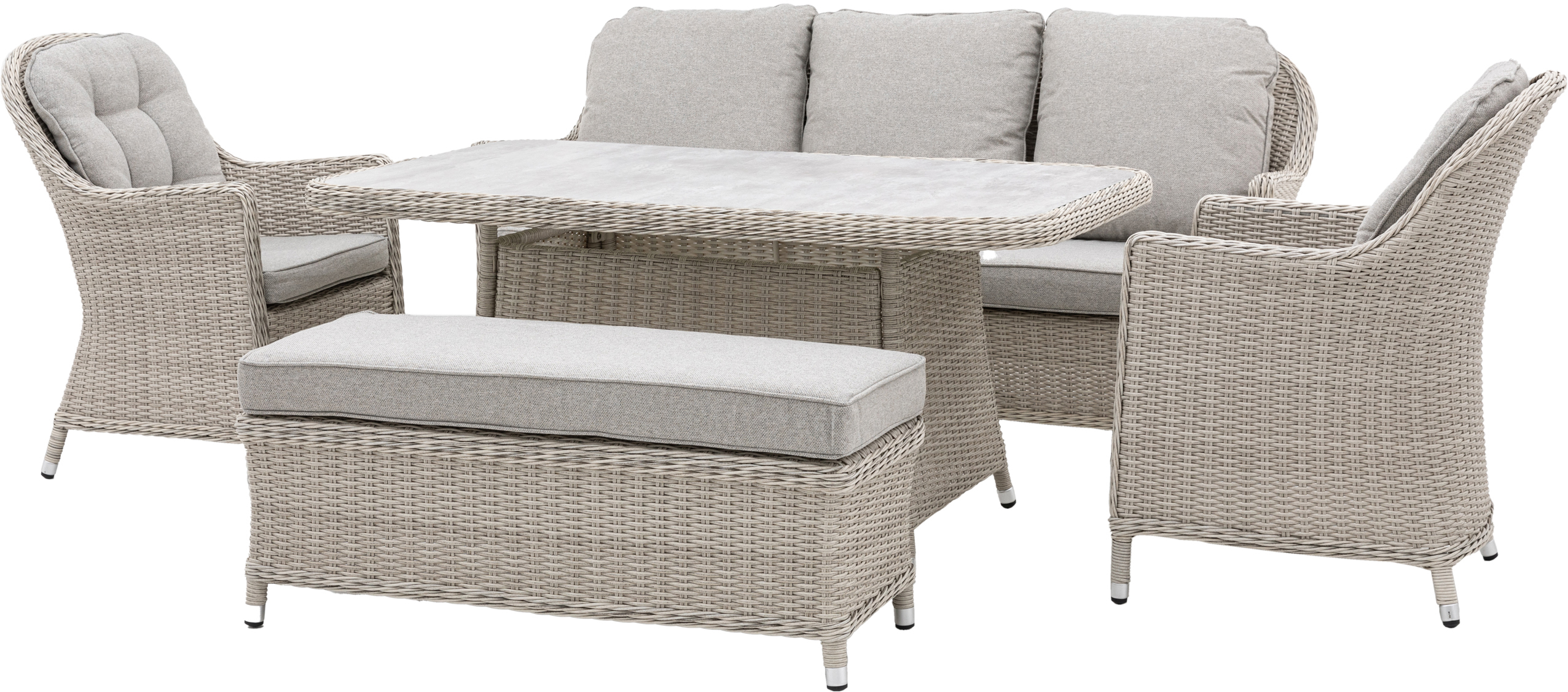 Gallery Direct Holton Rectangle Dining Set | Garden Furniture Online