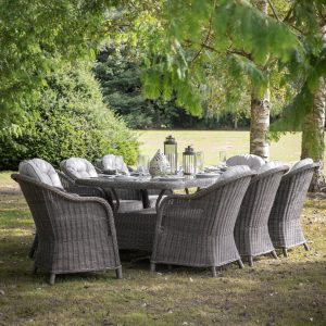 Gallery Outdoor Fior Grey 8 Seat Dining Set | Garden Furniture Online