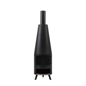 Gallery Outdoor Foligno Chiminea with Pizza Shelf 500x500x1865mm | Garden Furniture Online