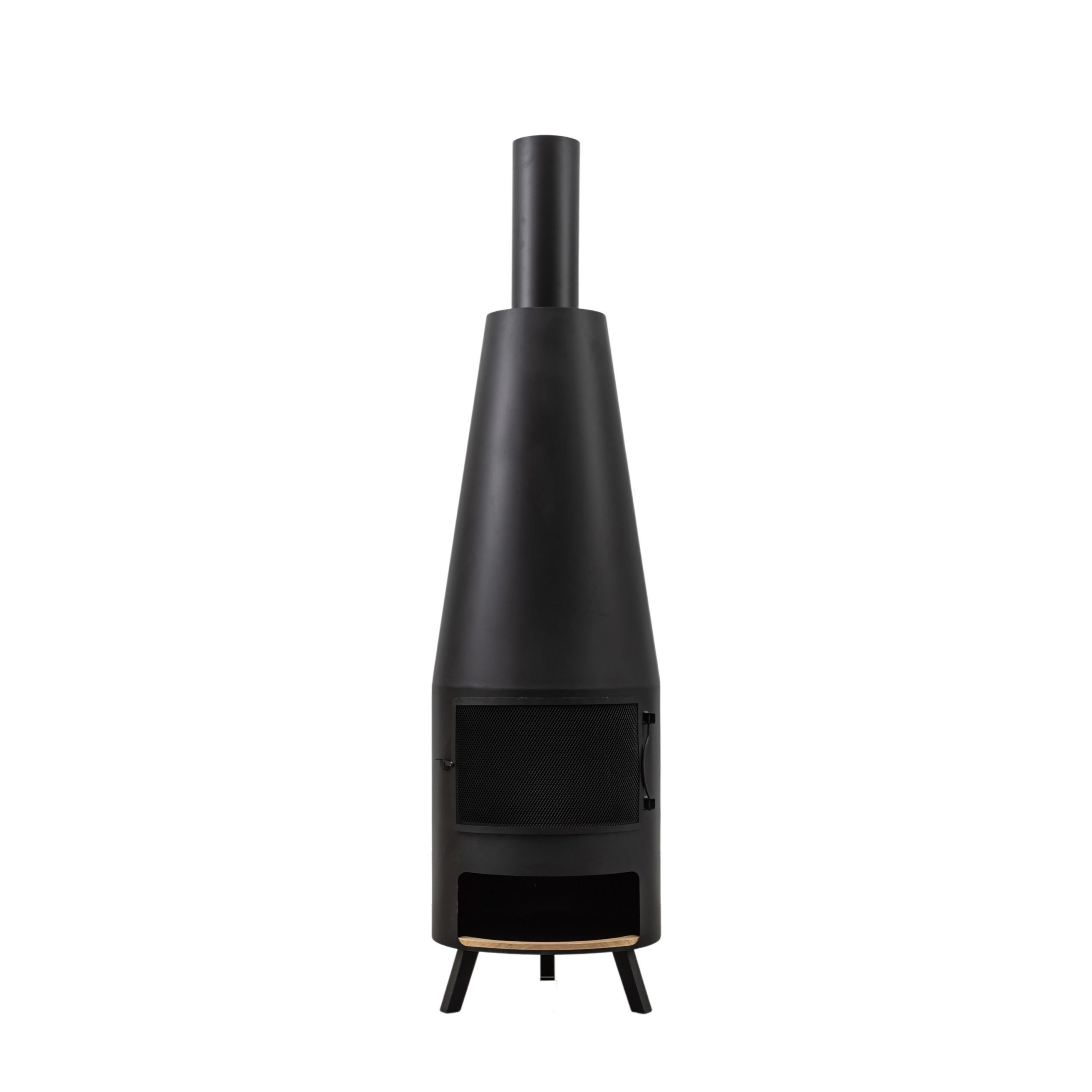 Gallery Outdoor Foligno Chiminea with Pizza Shelf 500x500x1865mm