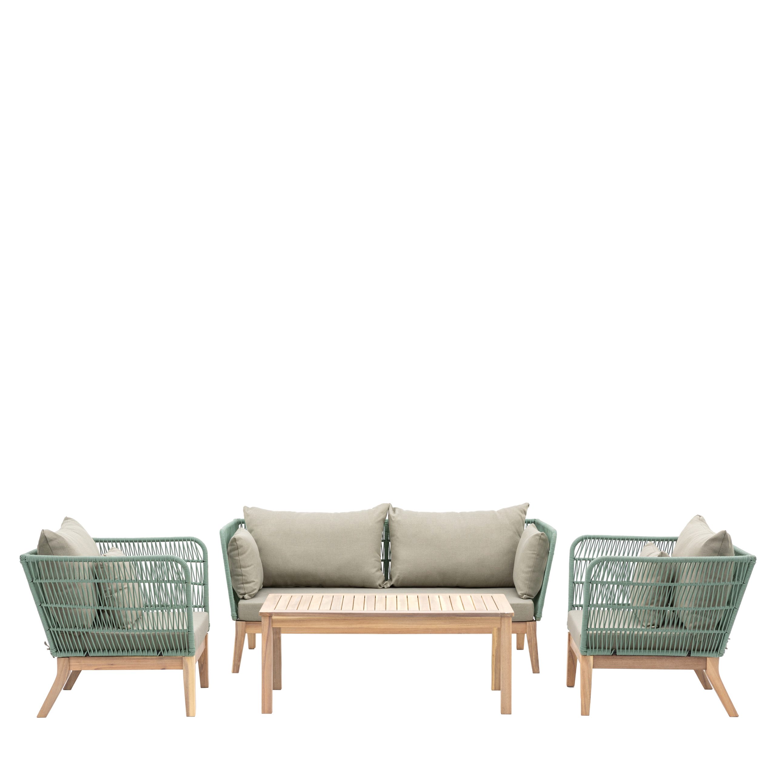 Gallery Outdoor Cataldo Lounge Set Green