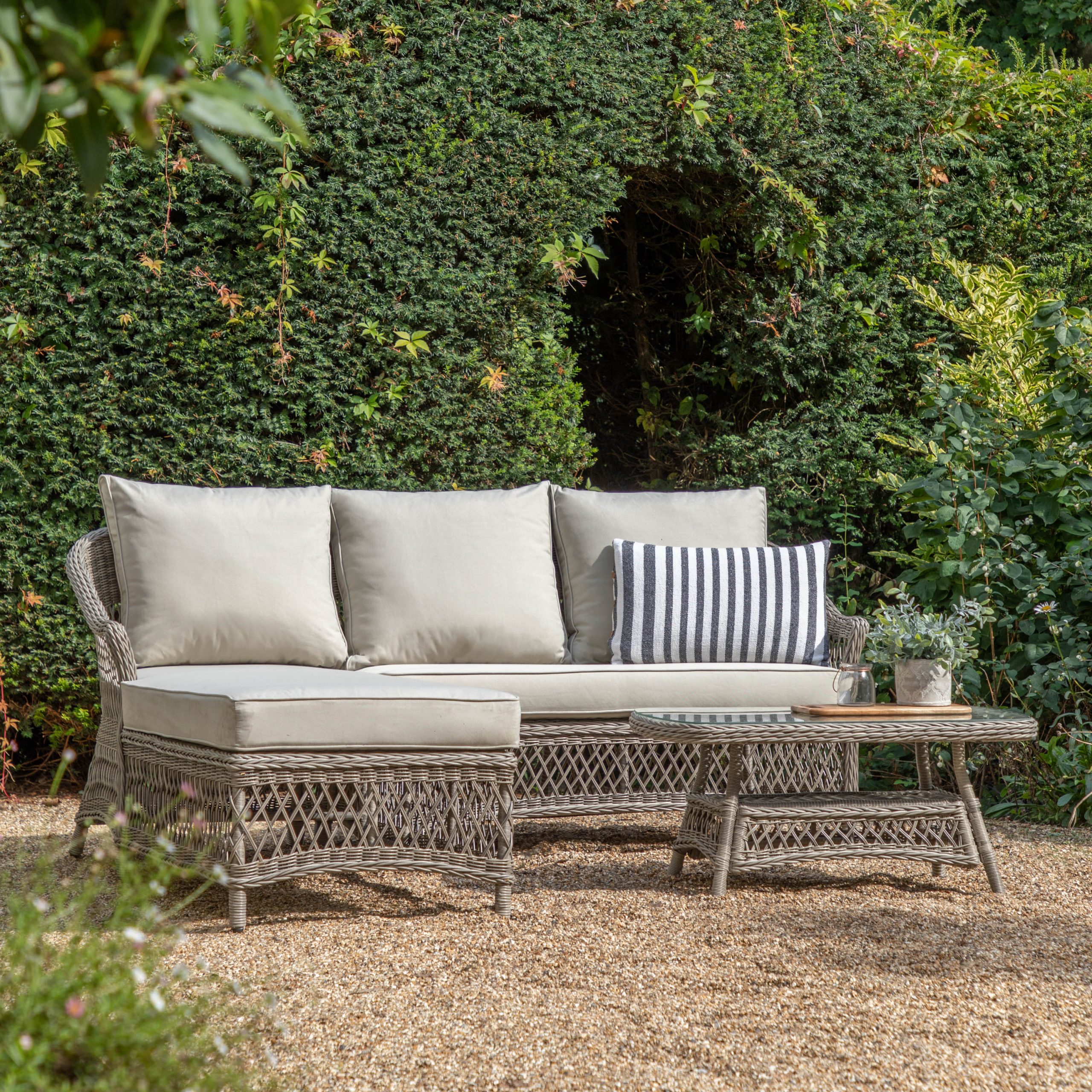 Gallery Outdoor Menton Chaise Set Stone | Garden Furniture Online