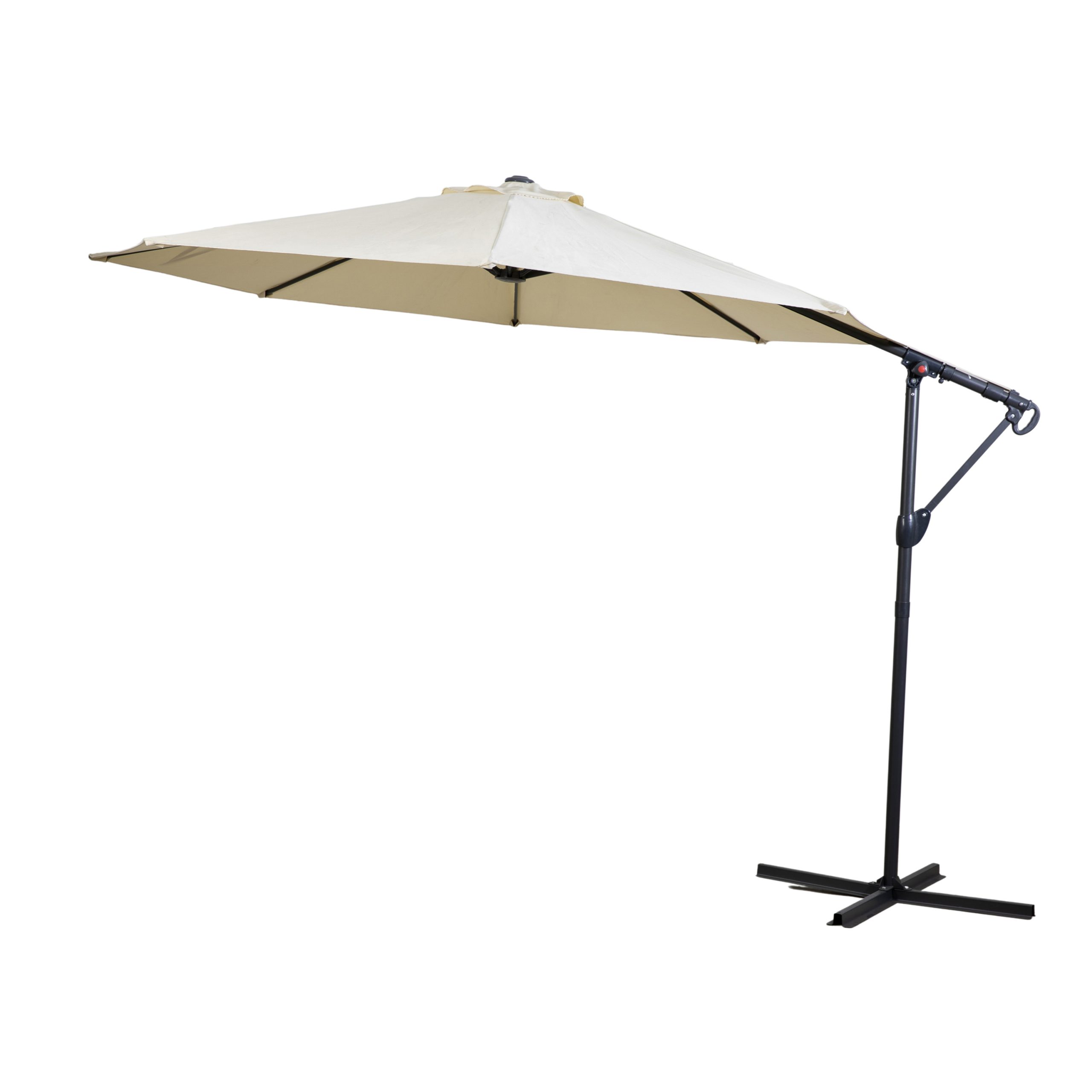 Gallery Outdoor Vazzano 3m Cantilever Parasol Cream