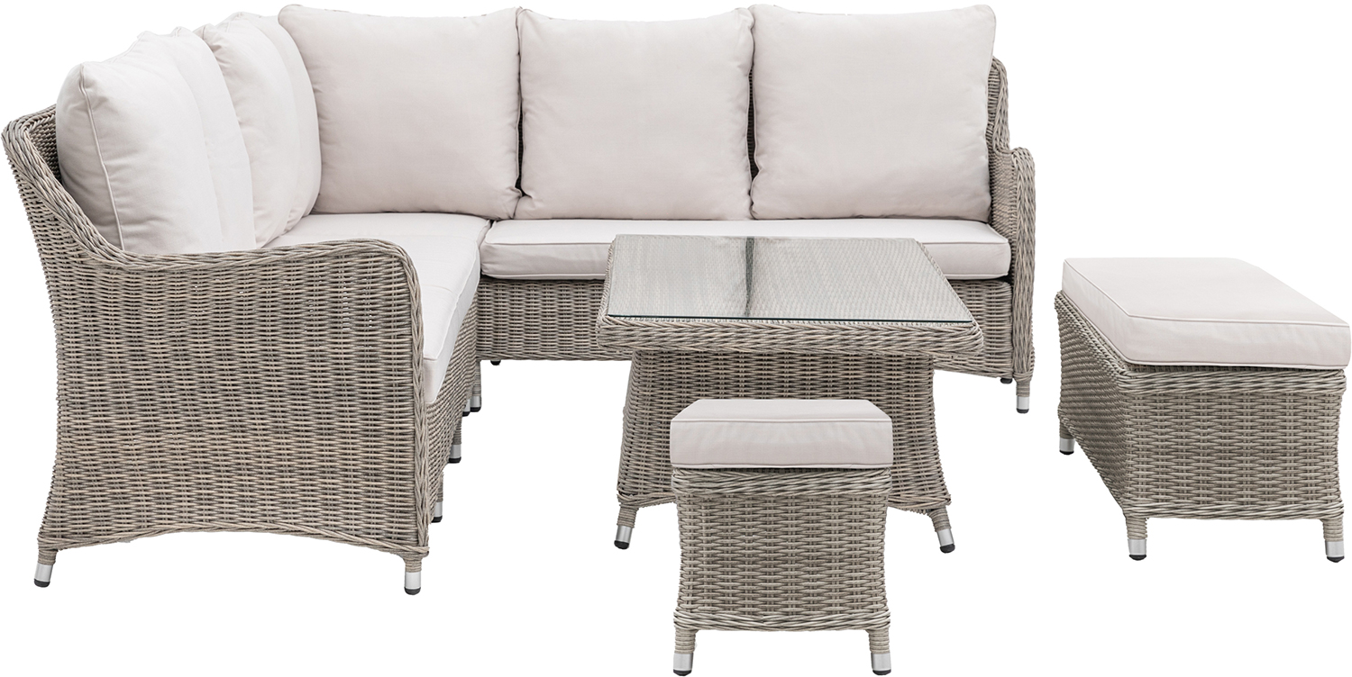 Gallery Direct Ascot Corner Dining Set With Rising Table