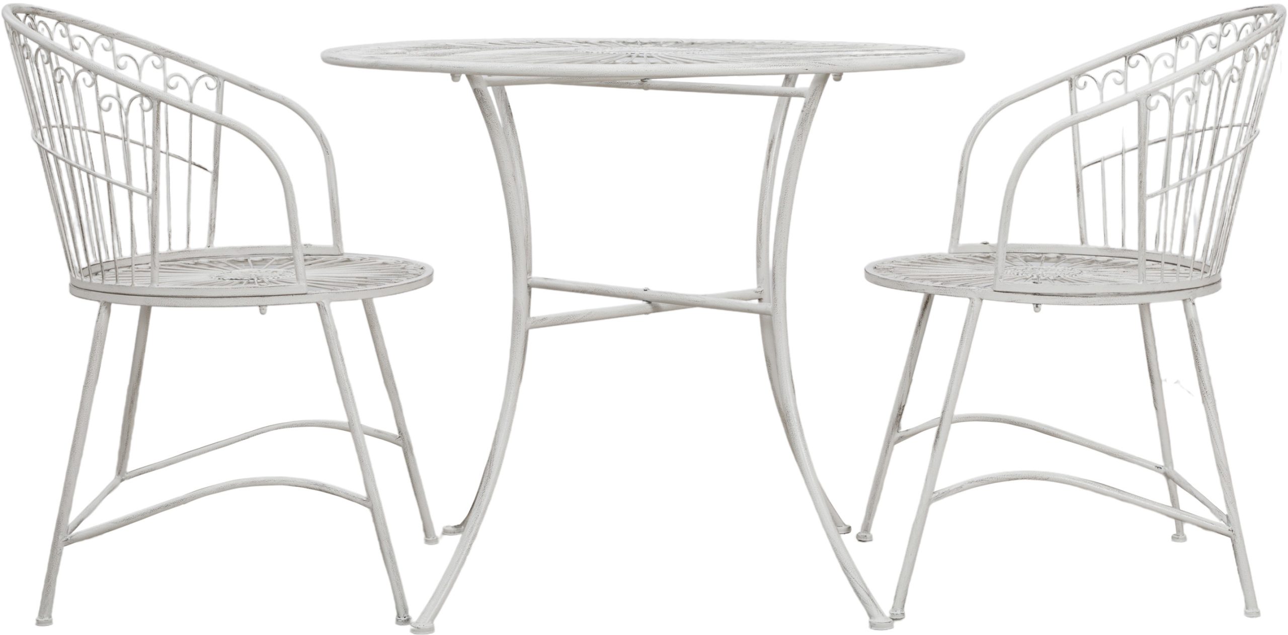 Gallery Outdoor Siracusa 2 Seater Bistro Set Vanilla