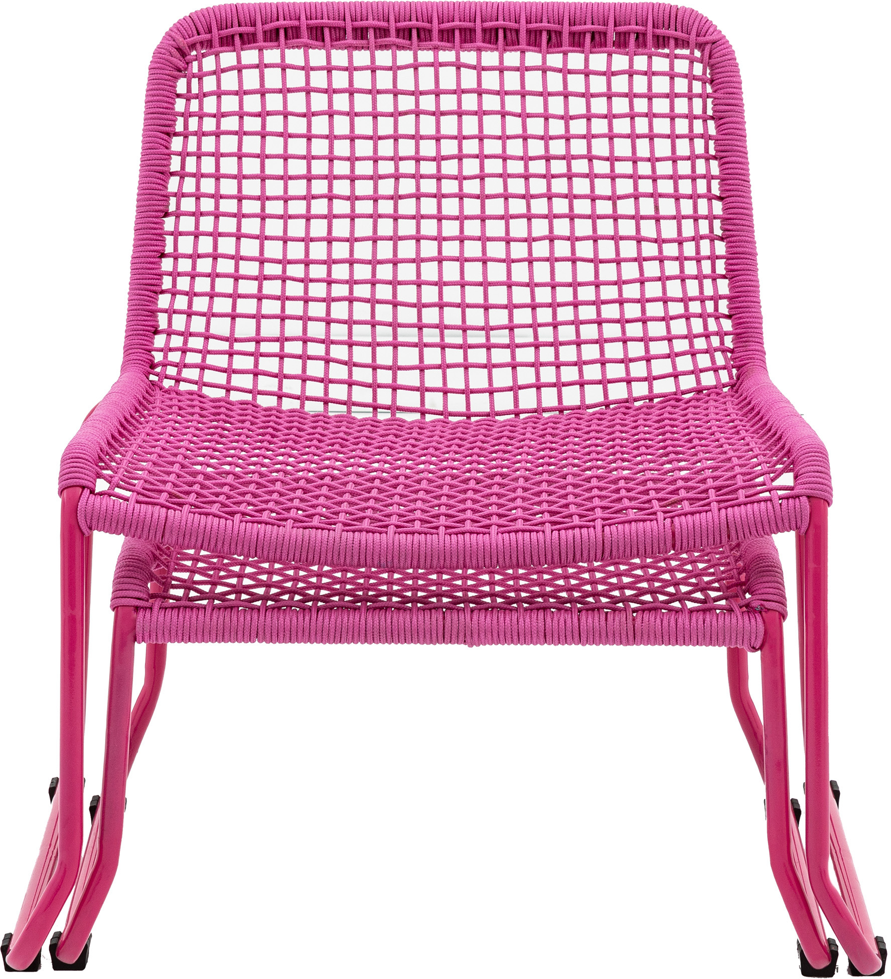 Gallery Outdoor Sassano Lounge Chair with Footstool Pink
