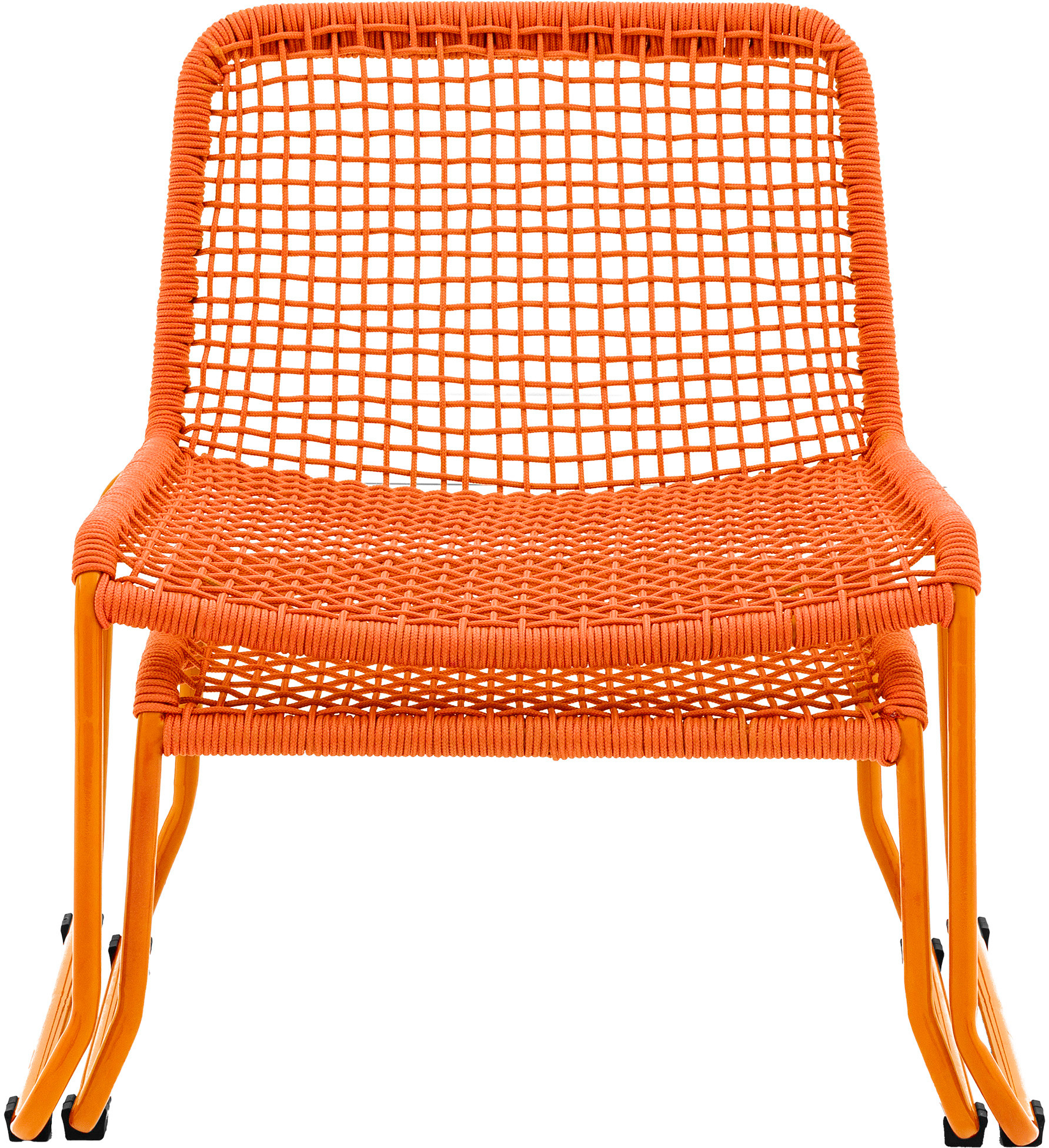 Gallery Outdoor Sassano Lounge Chair with Footstool Orange