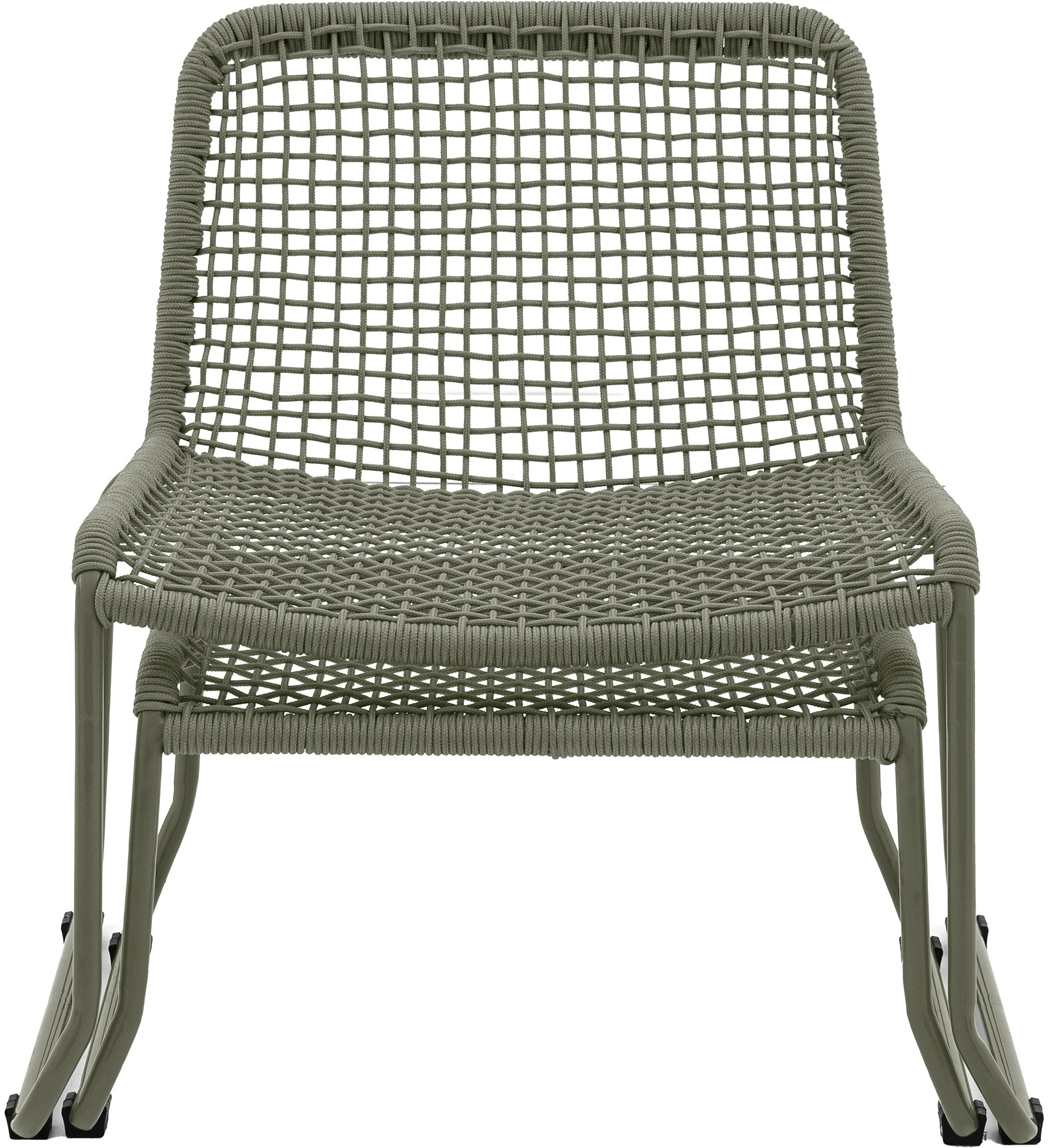 Gallery Outdoor Sassano Lounge Chair with Footstool Green