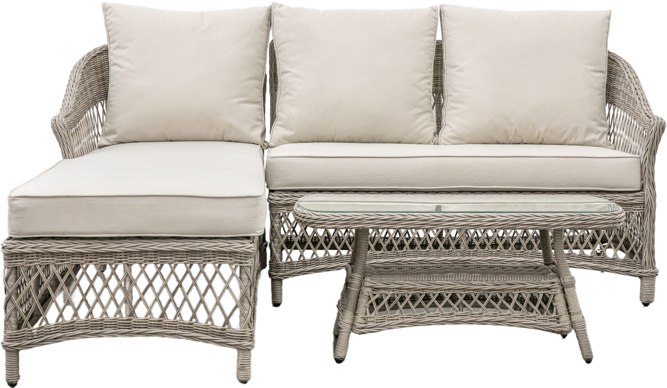 Gallery Outdoor Menton Chaise Set Stone